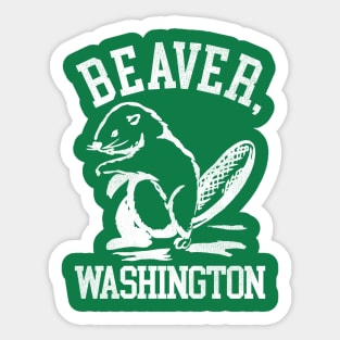 Beaver Washington Sticker